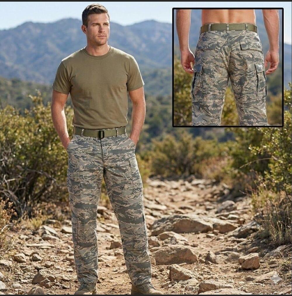 Air Force Issued Real Military Camouflage Fatigues Trousers Pants Sz XS/ US 32